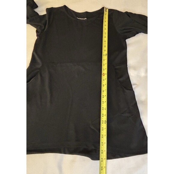 SOFT SURROUNDINGS Black Fairfax Tunic Women XS 3/4 Sleeve Buttons Pockets Top - Picture 9 of 9